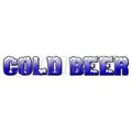 Signmission Safety Sign, 1.5 in Height, Vinyl, 16 in Length, Cold Beer D-DC-16-Cold Beer